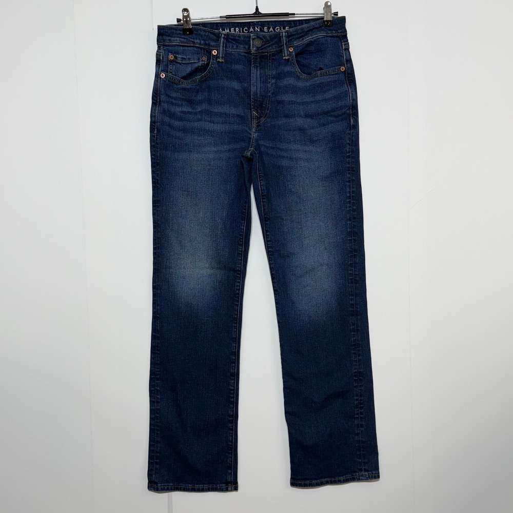 American Eagle Jeans‎ Men 31x32 Blue Airflex+ Original Bootcut Stretch Workwear